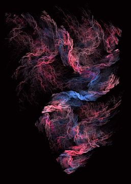 Fractals abstracte kunst Tornado #fractals #abstract van JBJart Justyna Jaszke