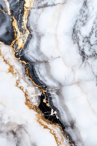 Elegant marble surface in black and white