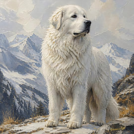 Pyrenäenberghund von Johannas Art Creations