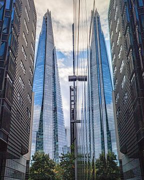 The Shard in mirror image