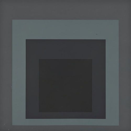 Josef Albers - Homage to the Square, noir, gris foncé, gris, Haute résolution