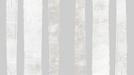 Wabi Sabi Streifen Hellgrau von Mad Dog Art