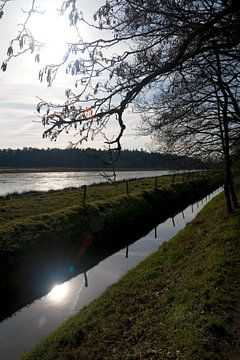 Lijnenspel met een sloot.