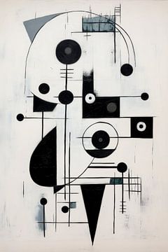 Abstrait, minimalisme, noir et blanc sur Joriali Abstract
