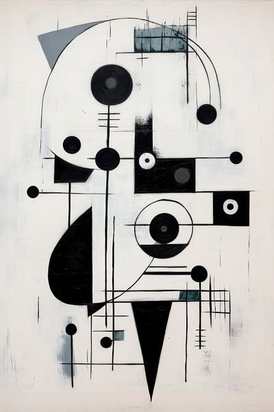 Abstract, minimalisme, zwart-wit van Joriali Abstract