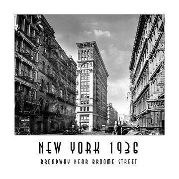 New York 1936 : Broadway près de Broome Street sur Christian Müringer