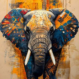 Powerful Elephant: An Artful Ode to the Wilderness by But First Framing