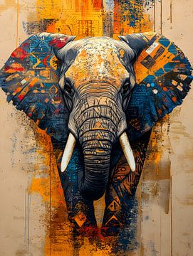 Powerful Elephant: An Artful Ode to the Wilderness by But First Framing