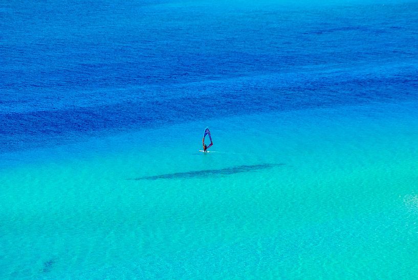 surfer in blue by Jan Fritz