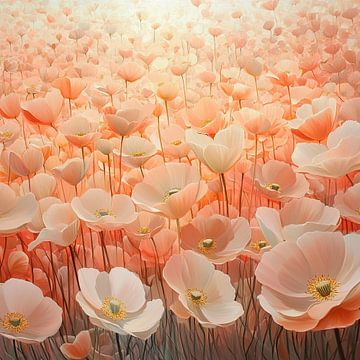 Blossom Blaze Array by Abstract Painting