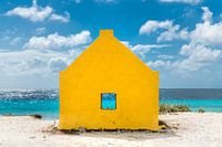 Strandhütte auf der Insel Bonair in der Karibik. 