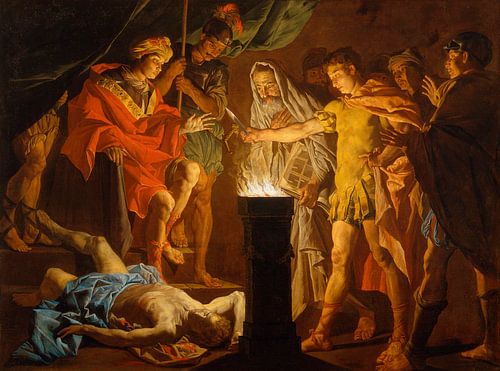 Mucius Scaevola in aanwezigheid van Lars Porsenna, Matthias Stom