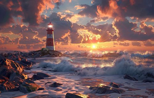 Leuchtturm auf der Felsklippe