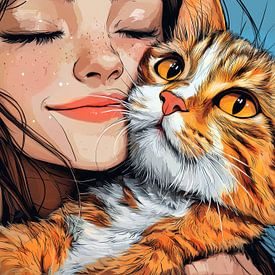 I love you Kitty #cat by JBJart Justyna Jaszke