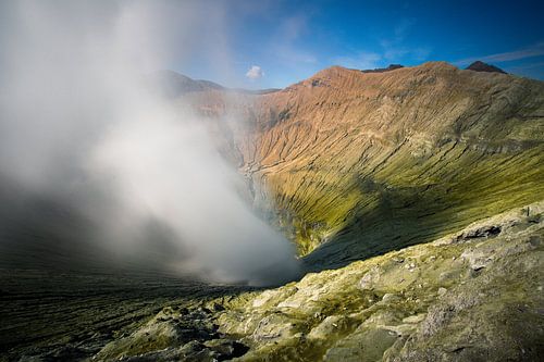 Crater of the Mount Bromo Volcano - East-Java, Indonesia