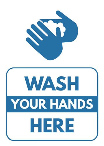 Hier je handen wassen