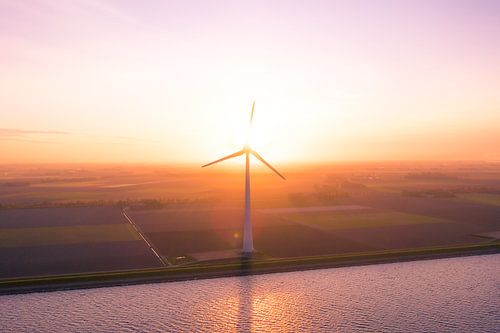 Windmolen zonsopgang urk