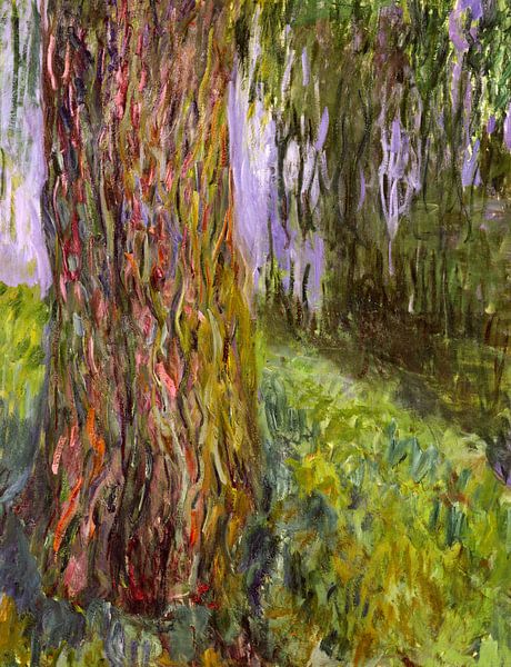 Claude Monet,Weeping Willow and the Water Lily Pond by finemasterpiece