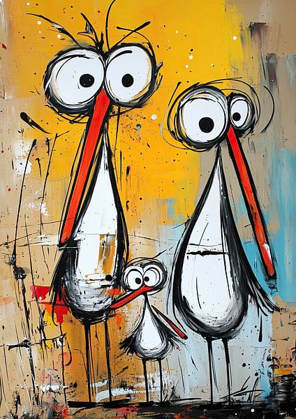 Visite d'oiseaux par Peintures accrocheuses