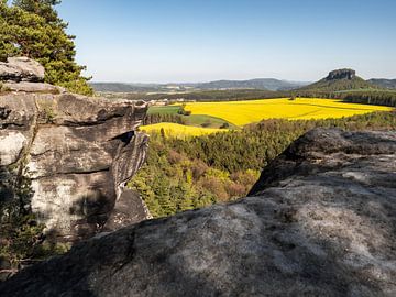 Grosse Bärenstein, Suisse saxonne - Lilienstein sur Pixelwerk