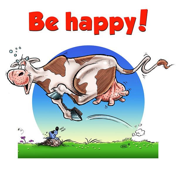 Be Happy Cow von Stan Groenland