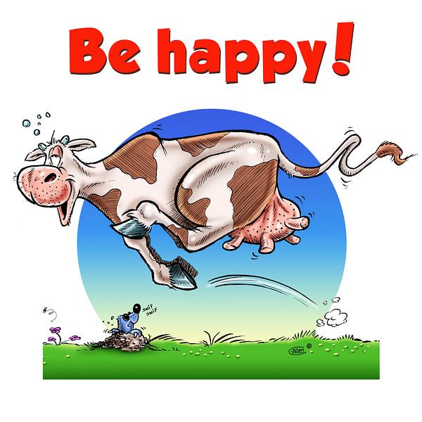 Be Happy Cow by Stan Groenland