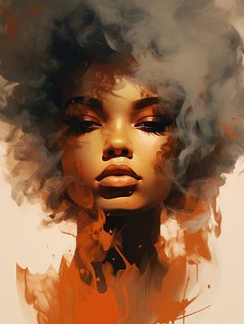 Fiery Gaze | Frau von Eva Lee