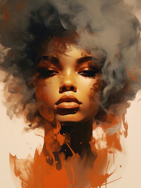 Fiery Gaze | woman by Eva Lee