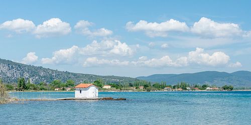 Kustlandschap op Lesbos, Griekenland