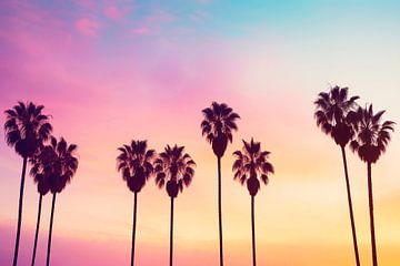 Palmbomen op Rodeo Drive van Philippe HUGONNARD