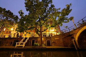 Oudegracht mit Zandbrug in Utrecht