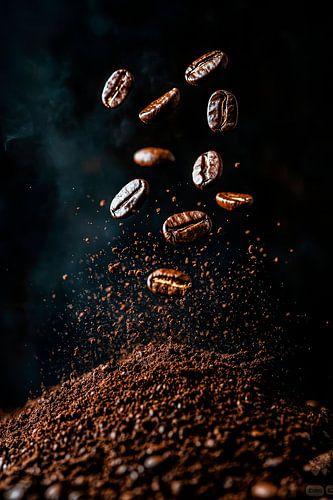 Kaffeebohnen in der Luft – Magische Momente