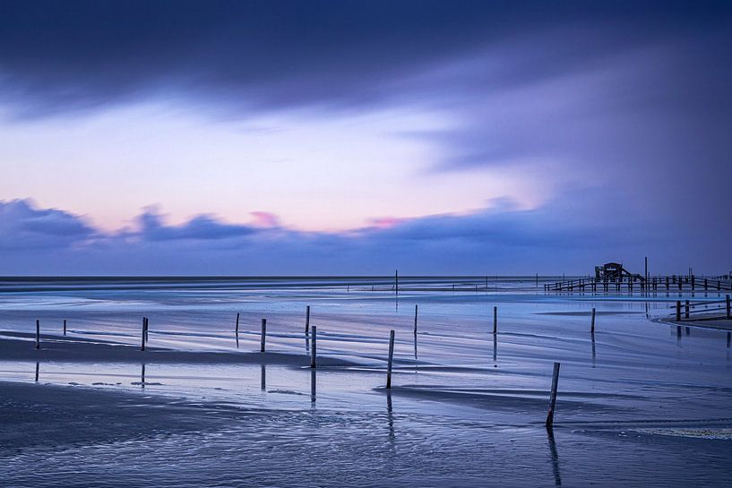 Strand zur blauen Stunde von Tilo Grellmann