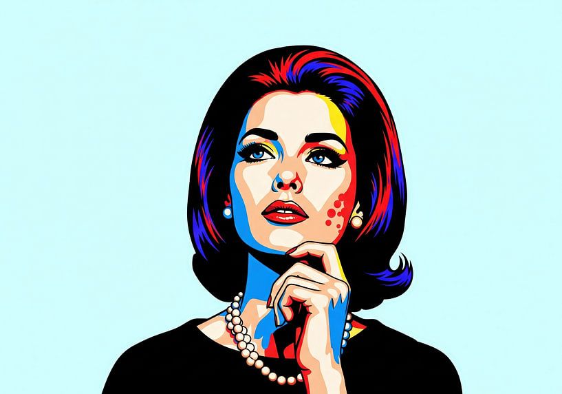 Woman Portrait with Colorful Stylization by Markus Gann