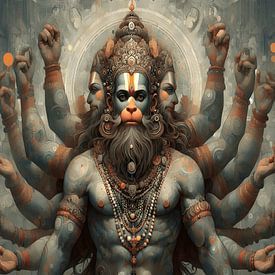 The Blessing Of Lord Hanoman by Art Kingdom