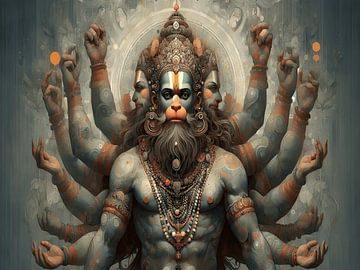 The Blessing Of Lord Hanoman by Art Kingdom