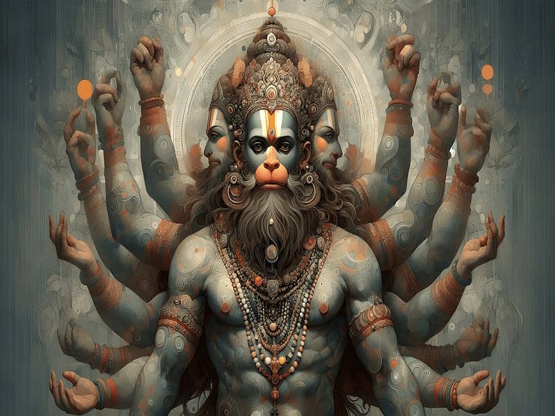 The Blessing Of Lord Hanoman by Art Kingdom