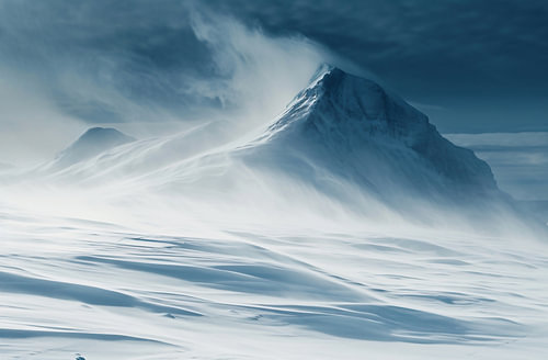 Eissturm in der Arktis