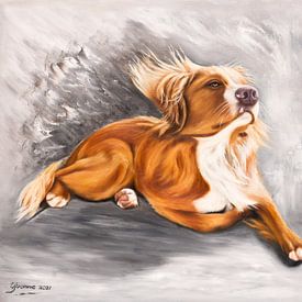 Max in the wind. by Yvonne Weijers van Hout