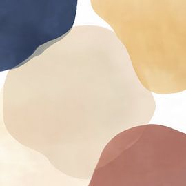 Modern shapes in warm colours by Studio Allee