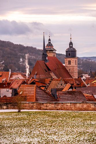 Korte winterwandeling door het vakwerkstadje Schmalkalden - Thüringen - Duitsland