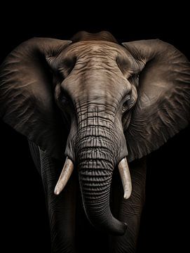 Afrikaanse olifant van Luc de Zeeuw