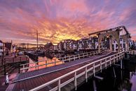 Galgewater Leiden bij zonsopkomst van Dirk van Egmond thumbnail
