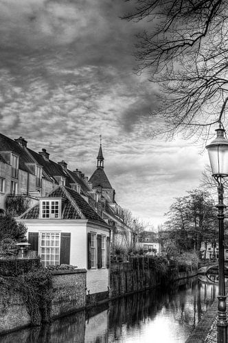Zuidsingel en Dieventoren historisch Amersfoort zwartwit