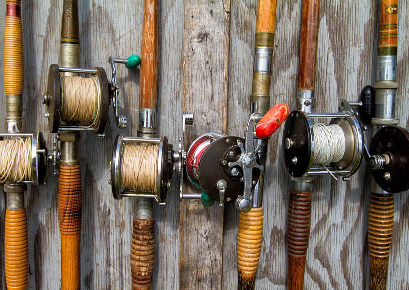 Old Deep Sea Fishing Rods par Renald Bourque