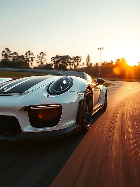 Porsche 911 GT3 RS Wit Racing Sunset 3 van MIROKKU