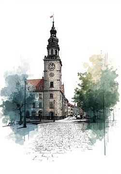 Alter Uhrturm. Echo der europäischen Stadt