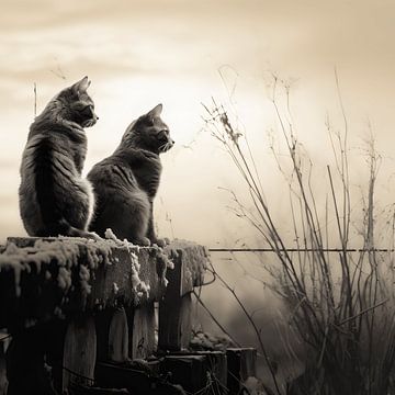 Le charme des chats : Un monde à l'image des chats sur Karina Brouwer
