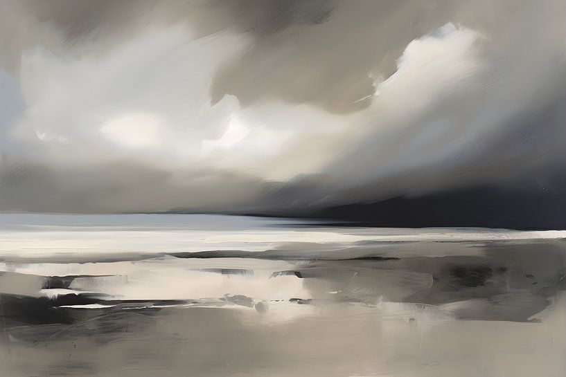 Abstracte zee van Artsy