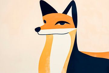 Fuchsia illustration in warm colour nuances by Poster Art Shop